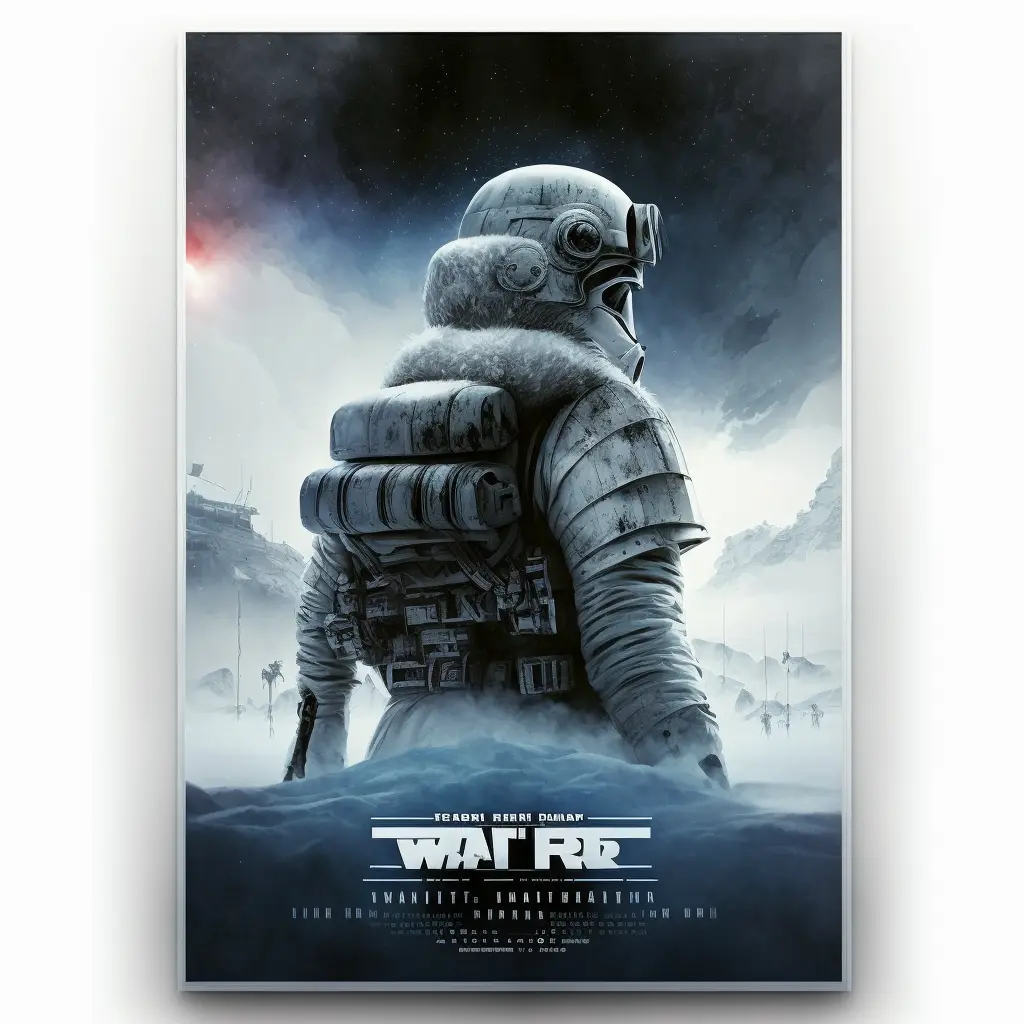 movie poster for the empire strikes back on hoth
